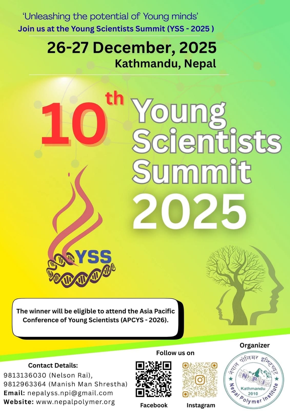 YSS-2025 Event Flyer